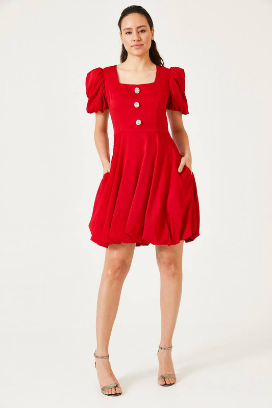 Puff Mini Dress – 5 Colors