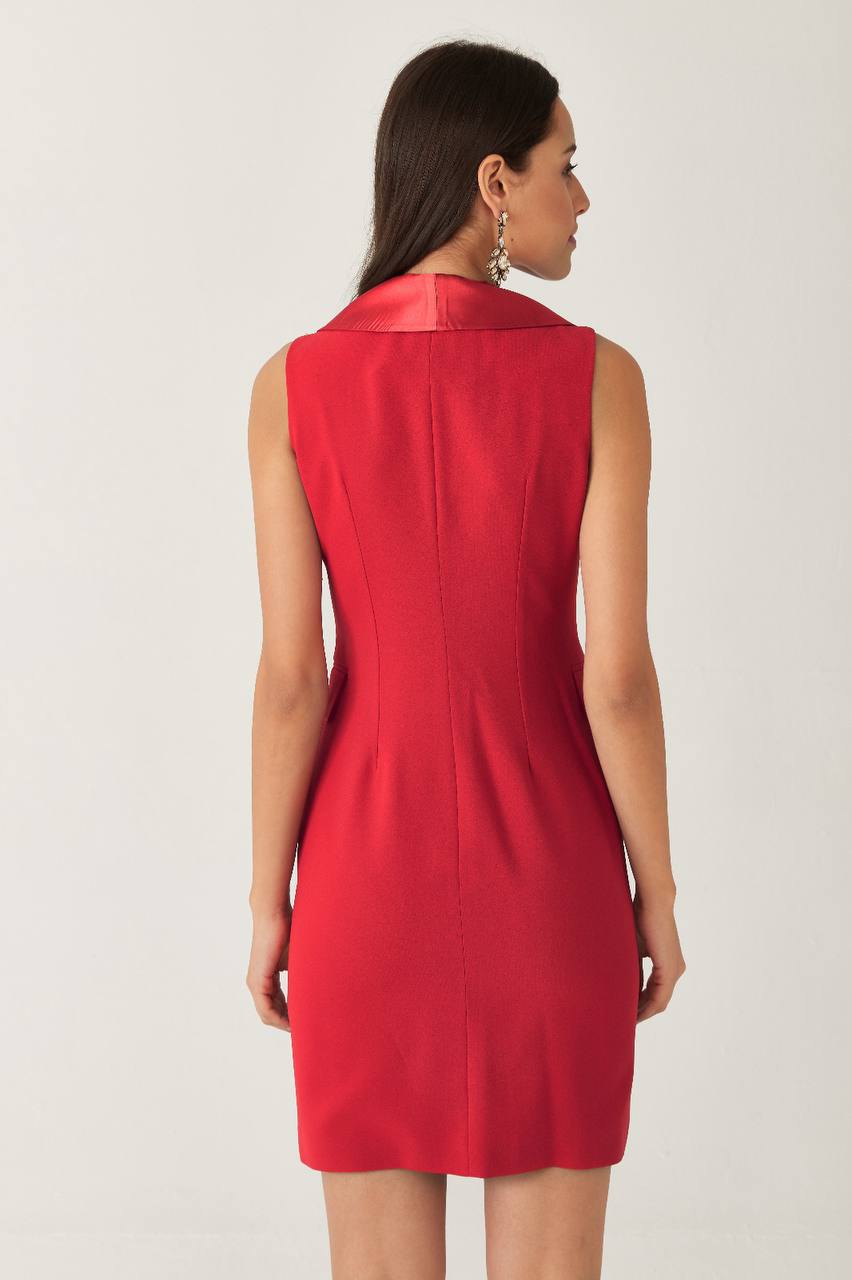 Double-Breasted Blazer Mini Dress