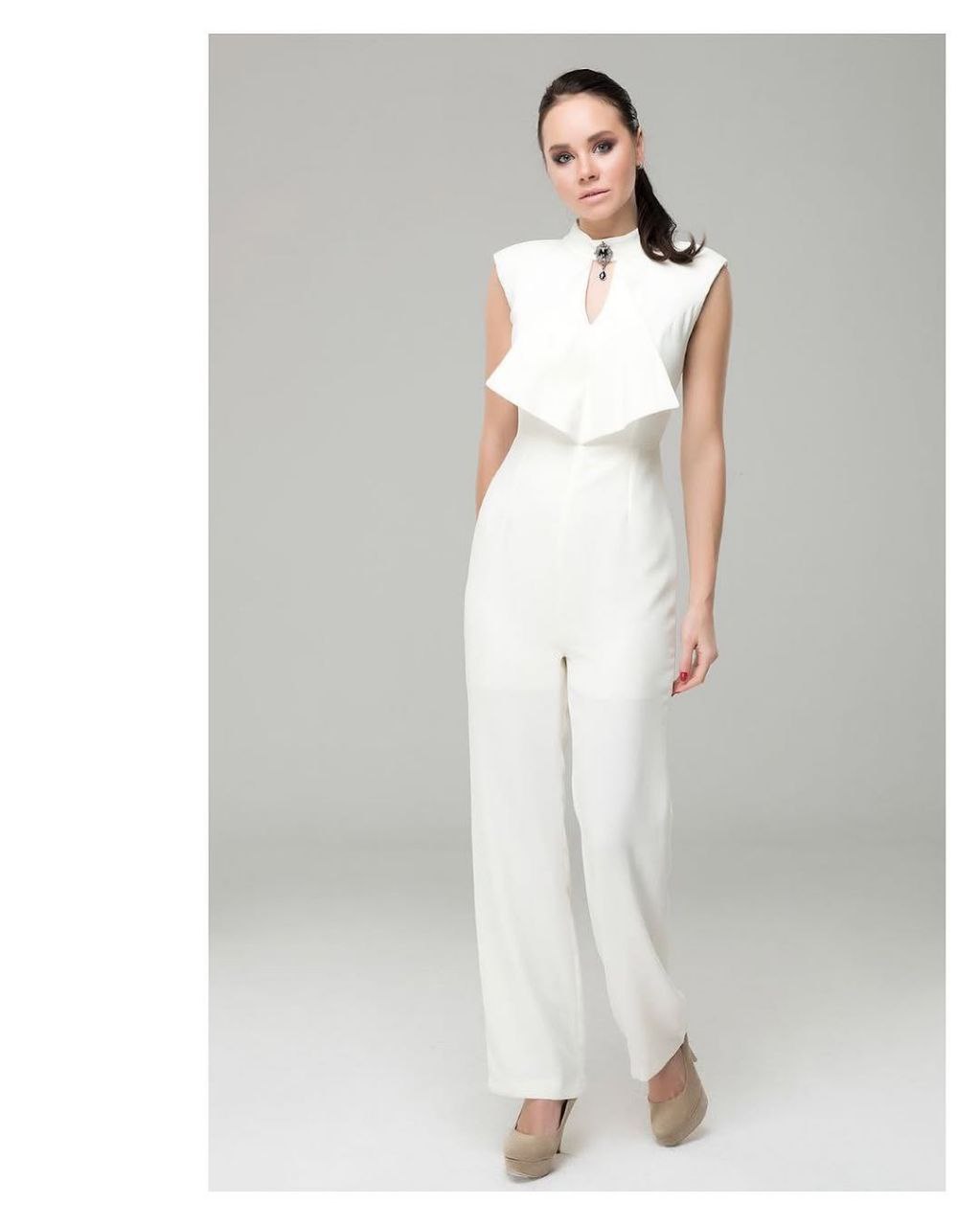 Minimal White Jumpsuit