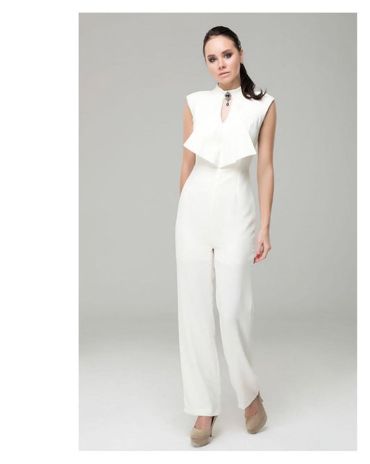 Minimal White Jumpsuit